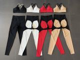 Women Color Block Yoga Two-Piece Set