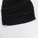 Women Summer Strapless Halter Neck Bodycon Dress