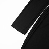 Women Autumn/Winter Off-Shoulder Sexy Furry Long Sleeve Jumpsuit