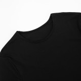 Women Autumn/Winter Round Neck Hollow-Out Furry Patchwork Long Sleeve Bodycon Maxi Dress