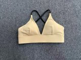 Women Adjustable Strap Color Block Yoga Bra Tank Top