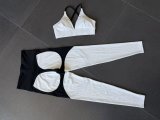 Women Color Block Yoga Two-Piece Set