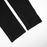 Women Autumn/Winter Sexy Hollow Out Patchwork Furry Jumpsuit