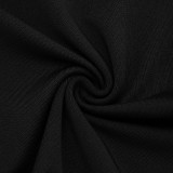 Women Autumn Solid Sexy Furry Neck V-Neck Long Sleeve Romper