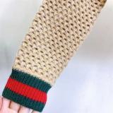 Women's Autumn Cut-Out Color Block Letter Jacquard Long Sleeve Slim Fit Pullover Top