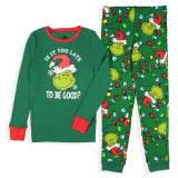 Family Autumn Winter Home Sleepwear Christmas Monster Print Matching Pajamas Set