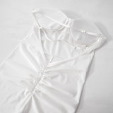 Women's Strapless Tight Fitting Sexy Low Back Jumpsuit