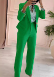 Women's Blazer and Trousers Two-Piece Fashion Office OL Suit