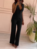 Women's Single-Breasted Vest and Pants Two-Piece Suit