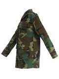 Women Long-Sleeved Camouflage Print Jacket