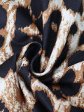 Plus Size Women Leopard Print V-Neck Summer Strap Maxi Dress