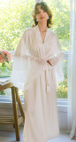 Plus Size Sexy Bell Bottom Sleeve Robe