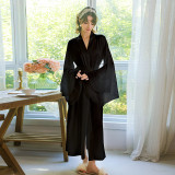 Plus Size Sexy Bell Bottom Sleeve Robe