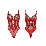 Women Sexy Rose Lace Bodysuit Shaping Lingerie