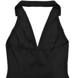 Sexy V-Neck Halter Neck Backless Dress