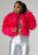Long-Sleeved Furry Jacket