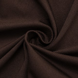 Women Elegant Sexy Backless Dress Long-Sleeve Ribbed Mesh Shawl Two-Piece Set