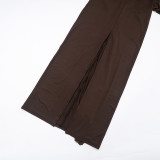 Women Elegant Sexy Backless Dress Long-Sleeve Ribbed Mesh Shawl Two-Piece Set