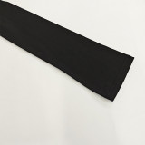 Women Autumn Long-Sleeve Solid One-Shoulder Crop Top and Skirt Two-Piece Set