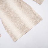 Women Autumn/Winter High-Neck Printed Long-Sleeved Bodycon Mini Dress