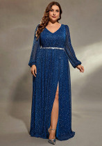 Women Blue Maxi Dress