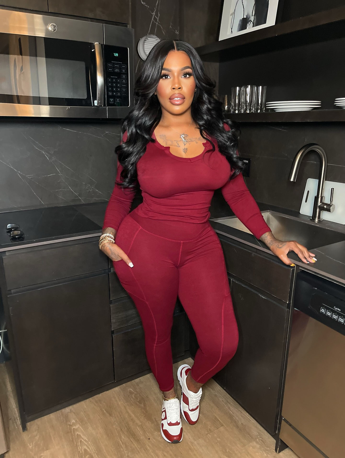 Women Autumn/Winter Yoga Wear Two-Piece Set