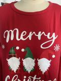 Women Christmas Reindeer Print Family Wear Long-Sleeved Pajamas Two-Piece Set
