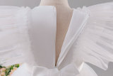 Girls' Red Summer Puffy Tulle Princess Dress