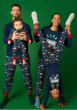 Women Christmas Letter Print Family Wear Long-Sleeved Pajamas Two-Piece Set