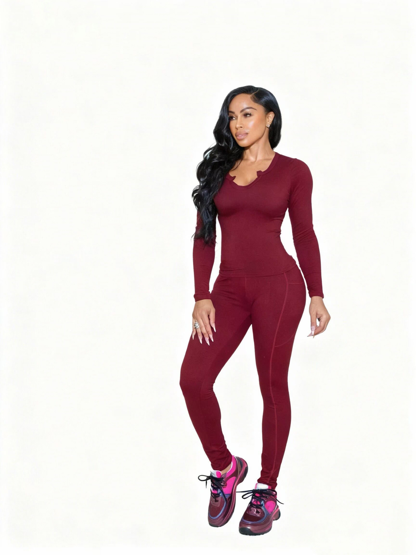 Women Autumn/Winter Yoga Wear Two-Piece Set