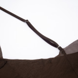 Women Elegant Sexy Backless Dress Long-Sleeve Ribbed Mesh Shawl Two-Piece Set