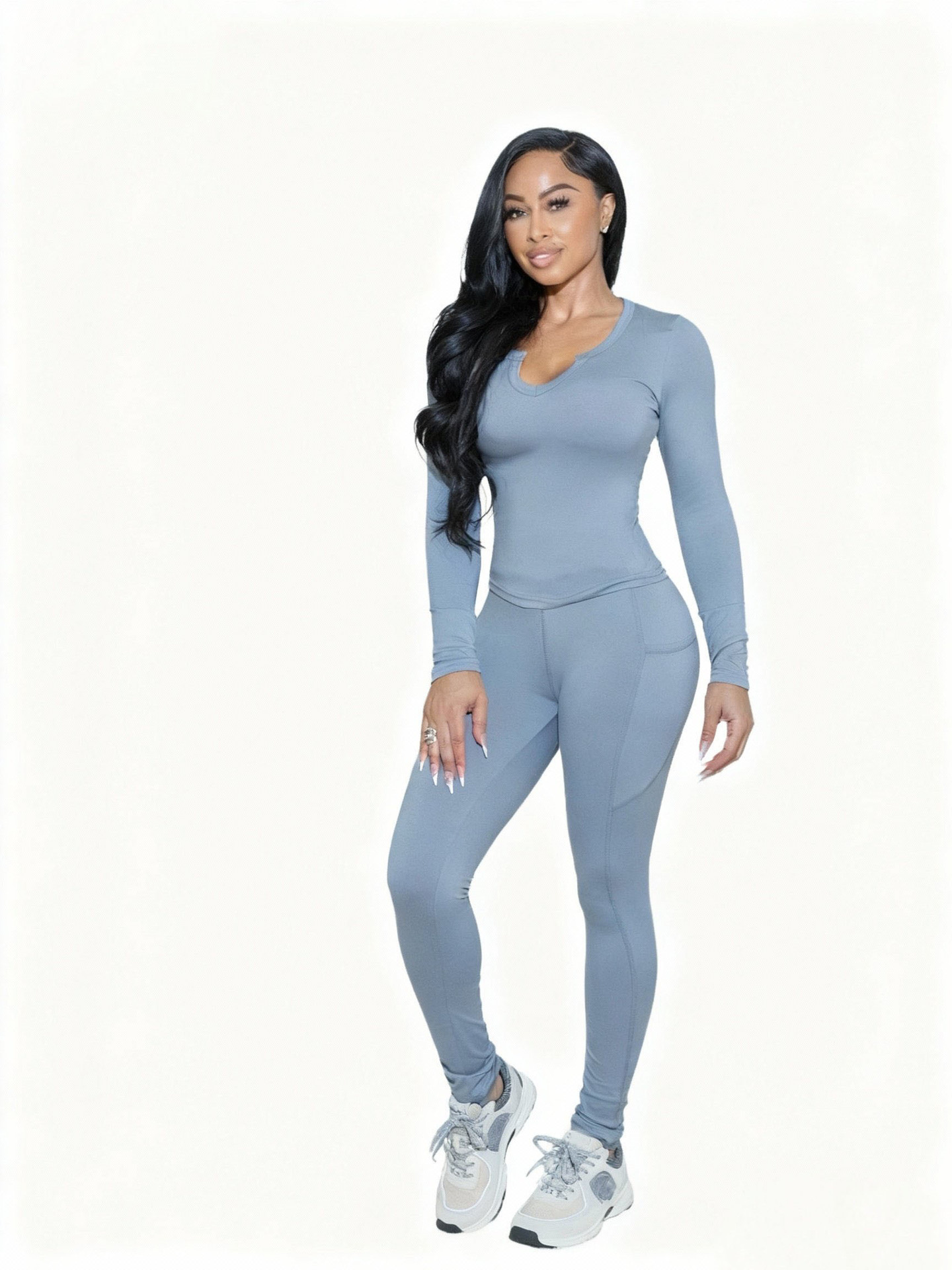 Women Autumn/Winter Yoga Wear Two-Piece Set