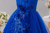 Girls' Mesh Sequin Train Princess Dress