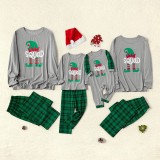 Women Christmas Letter Print Family Wear Long-Sleeved Pajamas Two-Piece Set