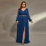 Women Blue Maxi Dress