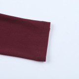 Women Autumn/Winter Round Neck Long-Sleeve Lace Patchwork Bodycon Dress