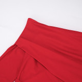 Women Autumn/Winter Solid Slash Shoulder Turndown Collar Long-Sleeved Ribbon Dresses