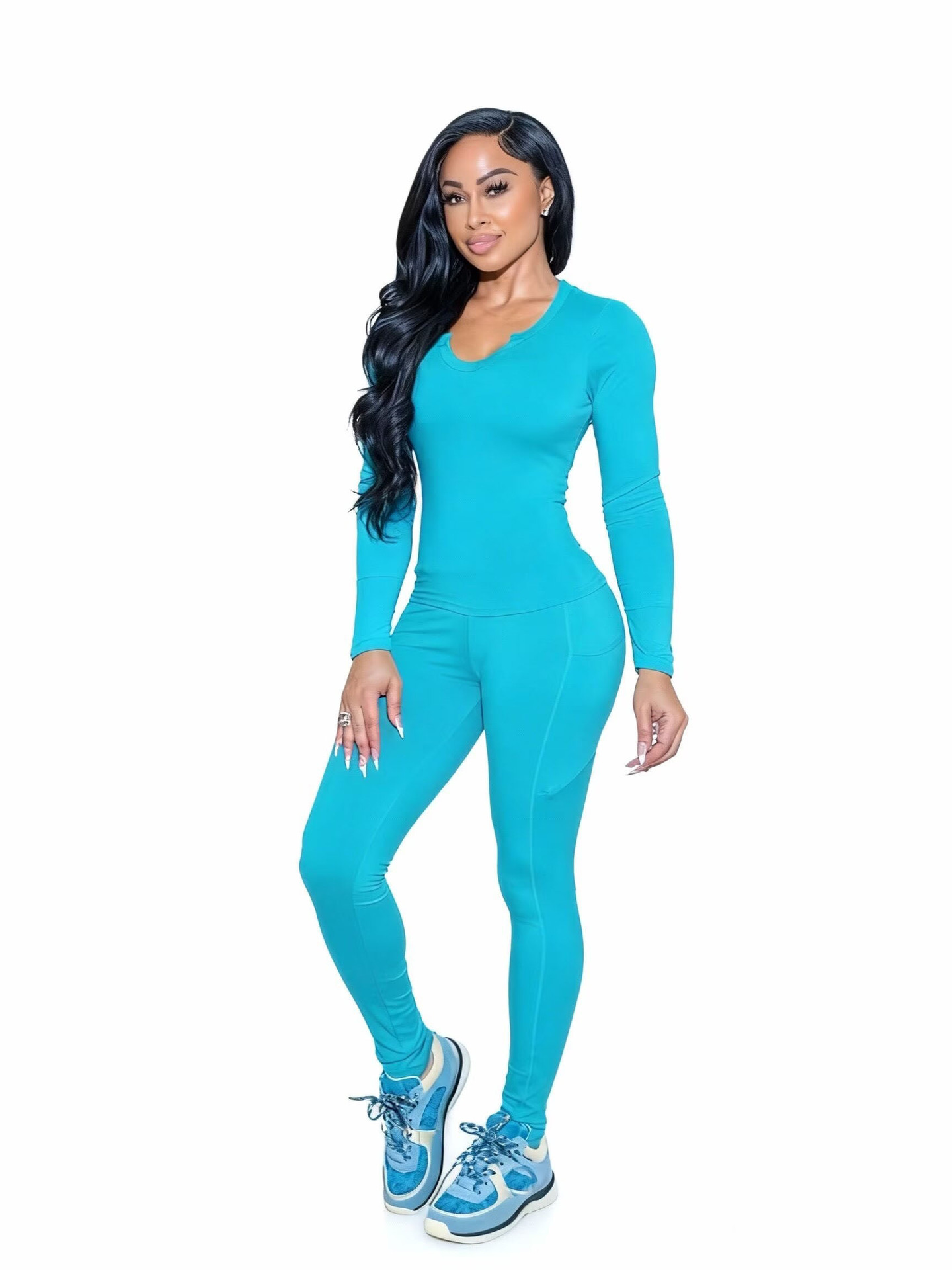 Women Autumn/Winter Yoga Wear Two-Piece Set