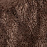 Women Autumn/Winter Furry Collar Lace-Up Backless Top and Skirt Two-Piece Set