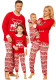 Women Christmas Reindeer Print Family Wear Long-Sleeved Pajamas Two-Piece Set