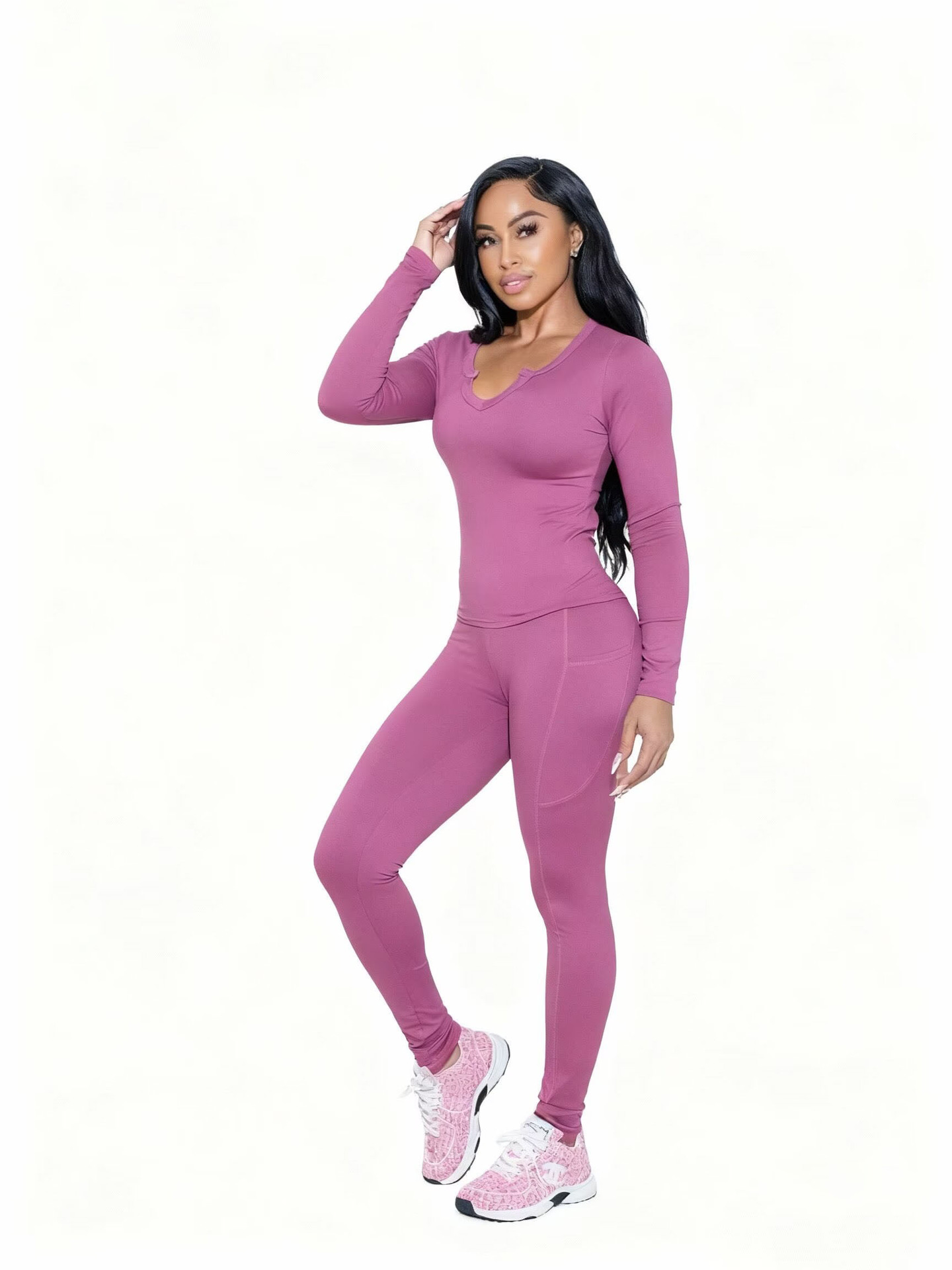Women Autumn/Winter Yoga Wear Two-Piece Set