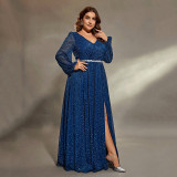 Women Blue Maxi Dress