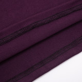 Women Autumn/Winter Solid High-Neck Long-Sleeve Ribbon Gathered Bodycon Skirt