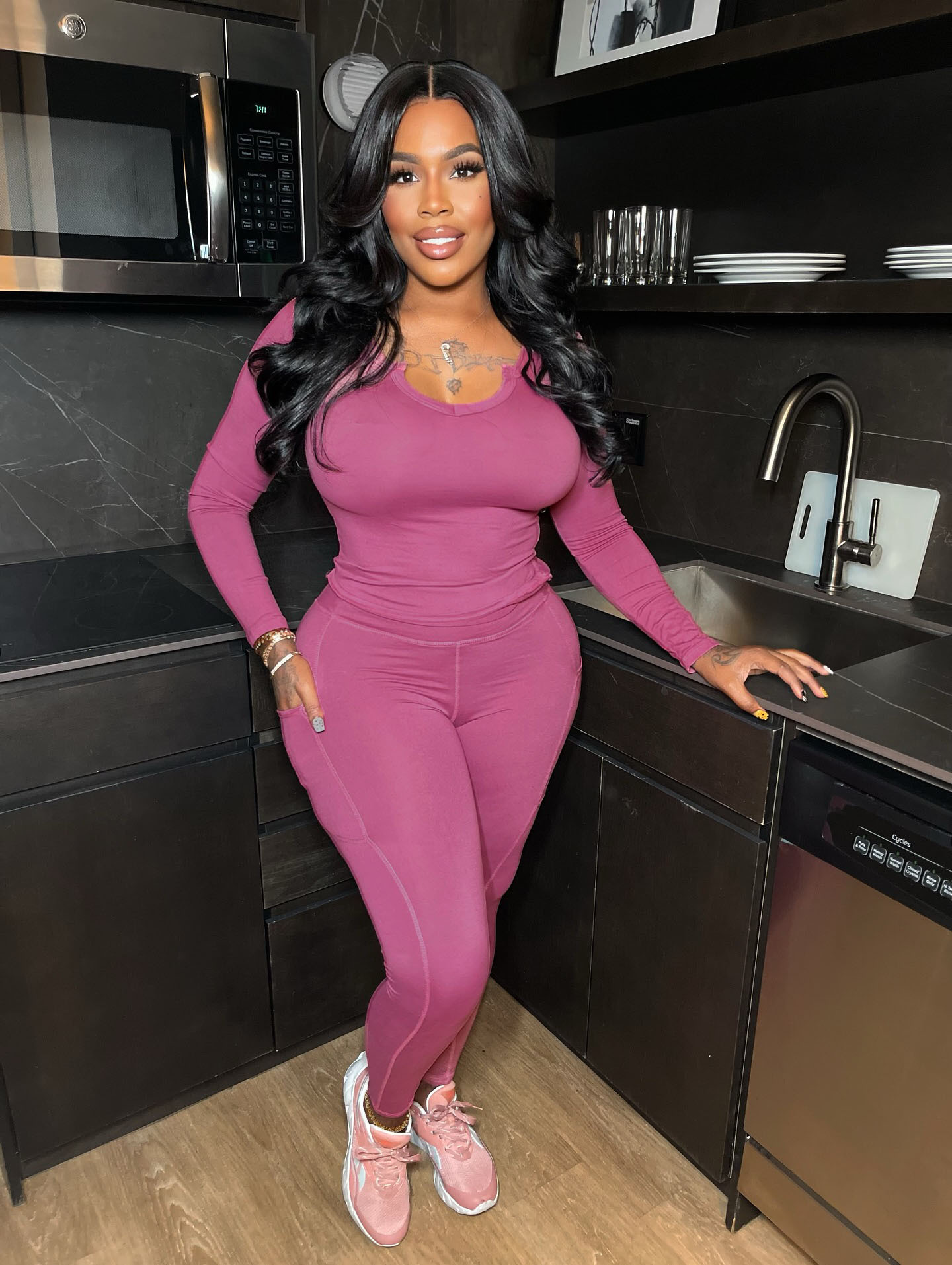 Women Autumn/Winter Yoga Wear Two-Piece Set