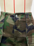 Women Multi-Pocket Camouflage Cargo Pant