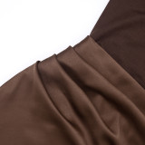 Women Autumn/Winter Solid Elegant Off-Shoulder Long-Sleeve Dress