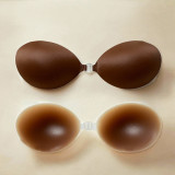 Women's Waterproof Breathable Strapless Invisible Silicone Push-Up Bra Nipple Covers