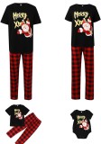 Family Christmas Short Sleeve Santa Claus Print Pajamas Matching Set