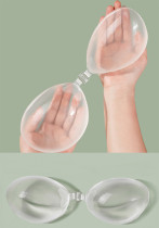 Women's Summer Swimwear Waterproof Sweatproof Transparent Push-Up Silicone Bra Nipple Covers for Bikini Set