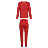 Family Christmas Cotton Pajamas Matching Set Homewear